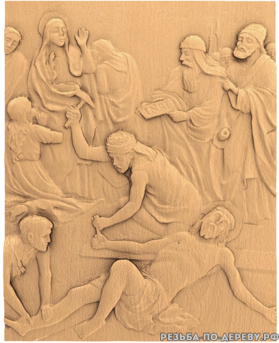 Резная икона Казнь Иисуса Христа #10 из дерева